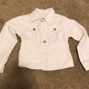 White jean jacket